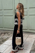 MIREIA - combination option: trousers / skirt / vest - with folklore embroidery